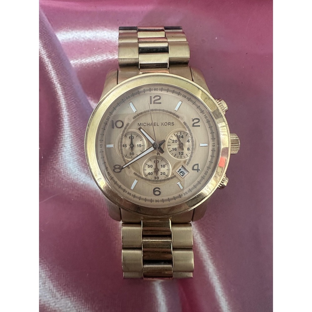 Michael Kors Runway‎ Chronograph Rose Gold Tone Quartz Watch MK-8096